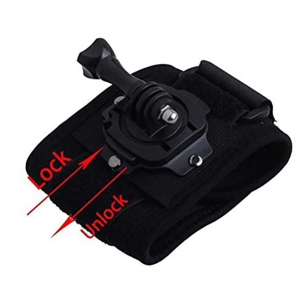 360 Degree Rotation Arm Strap Mount for Gopro Hero5 Wrist Mount for GoPro Wrist Strap