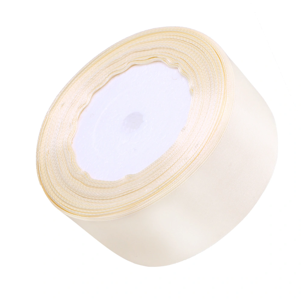 4CM x 25M Solid Grosgrain Ribbon Gift Ribbon Curling Ribbon (Off-white Color)