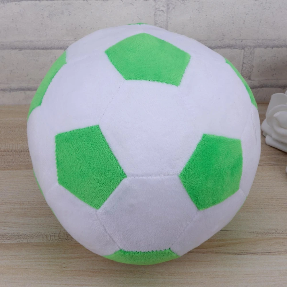 Multifunctional Football Playthings  Soccer Stuffed Toy Plush Football Toy Football Shape Throw Pillow Green