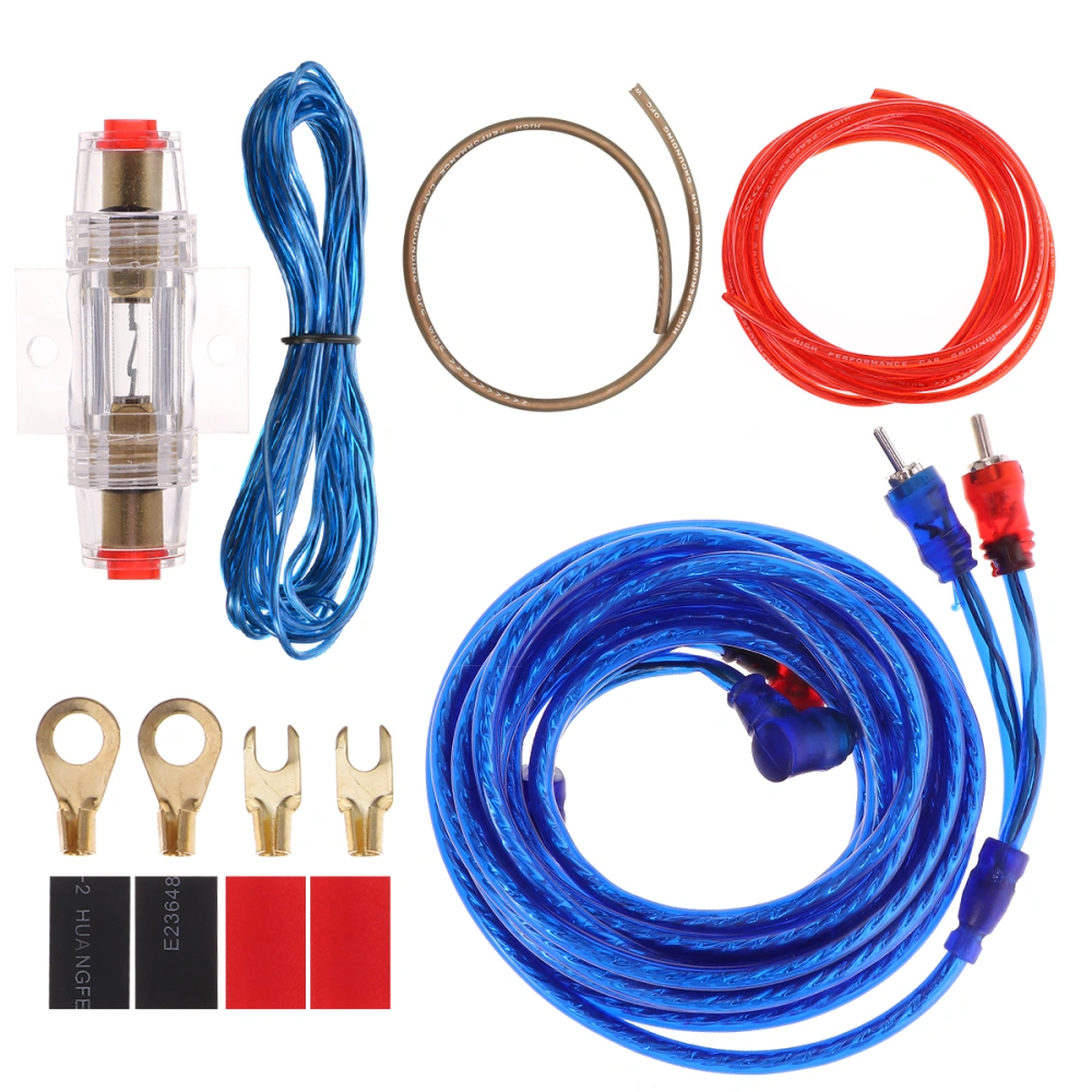 8GA 2000W Car Power Cord Power Amplifier Cable Pure Copper Amplifier Cable Kit Mixed Color