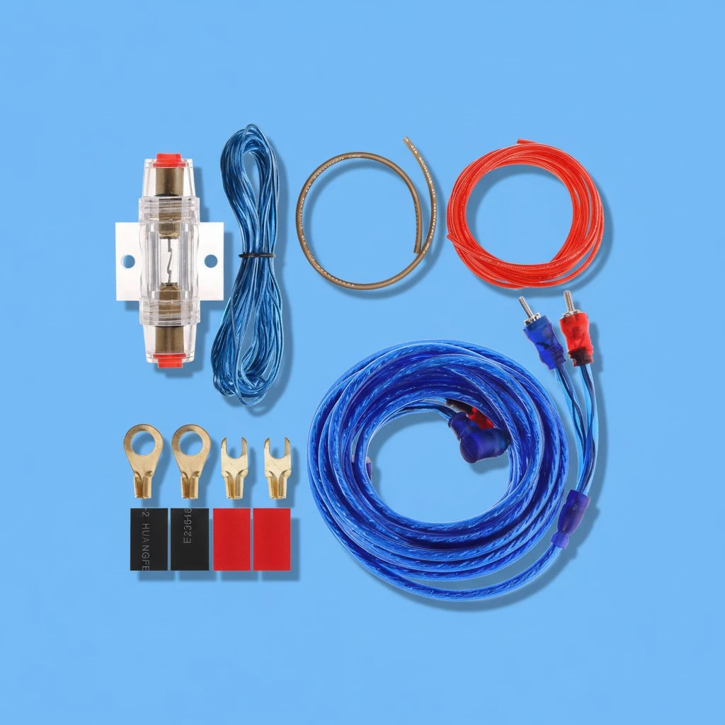 8GA 2000W Car Power Cord Power Amplifier Cable Pure Copper Amplifier Cable Kit Mixed Color