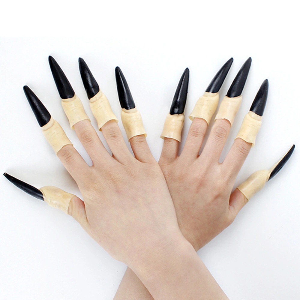 60pcs Halloween Decorative Witch Fingernail Finger Trick Prop Party Supplies