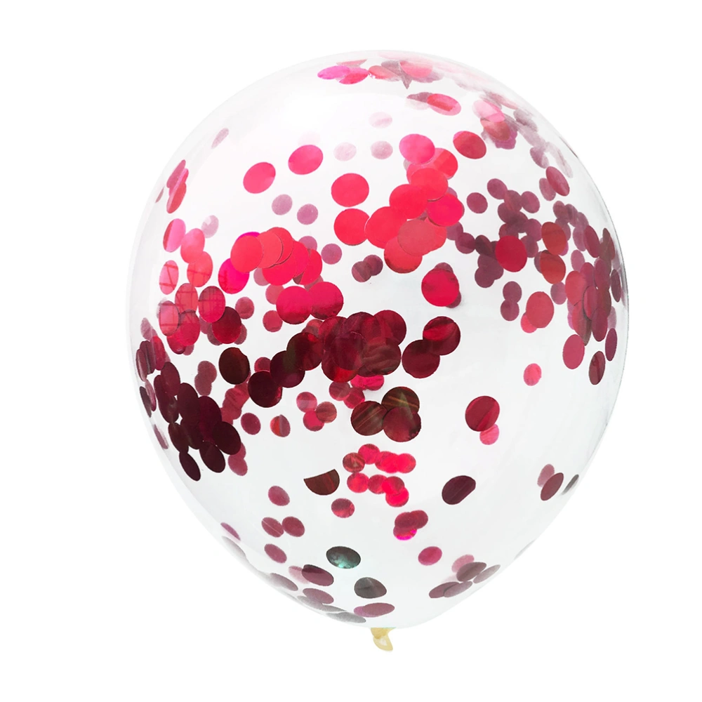 18Pcs Sequins Confetti Balloons Set Delicate Unique Balloons Kit Creative Valentine Themed Party Decoration