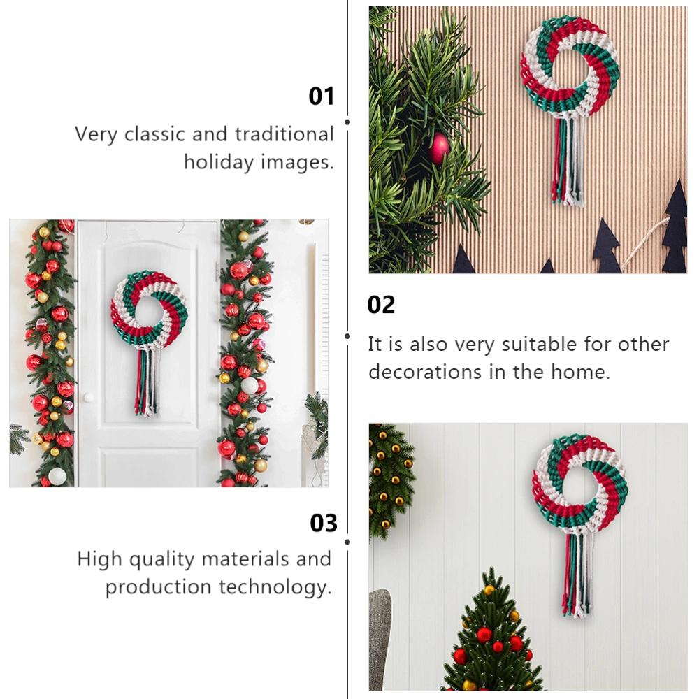 Christmas Wreath Wall Hanging Woven Ornament Garland Showcase Hanging Decor