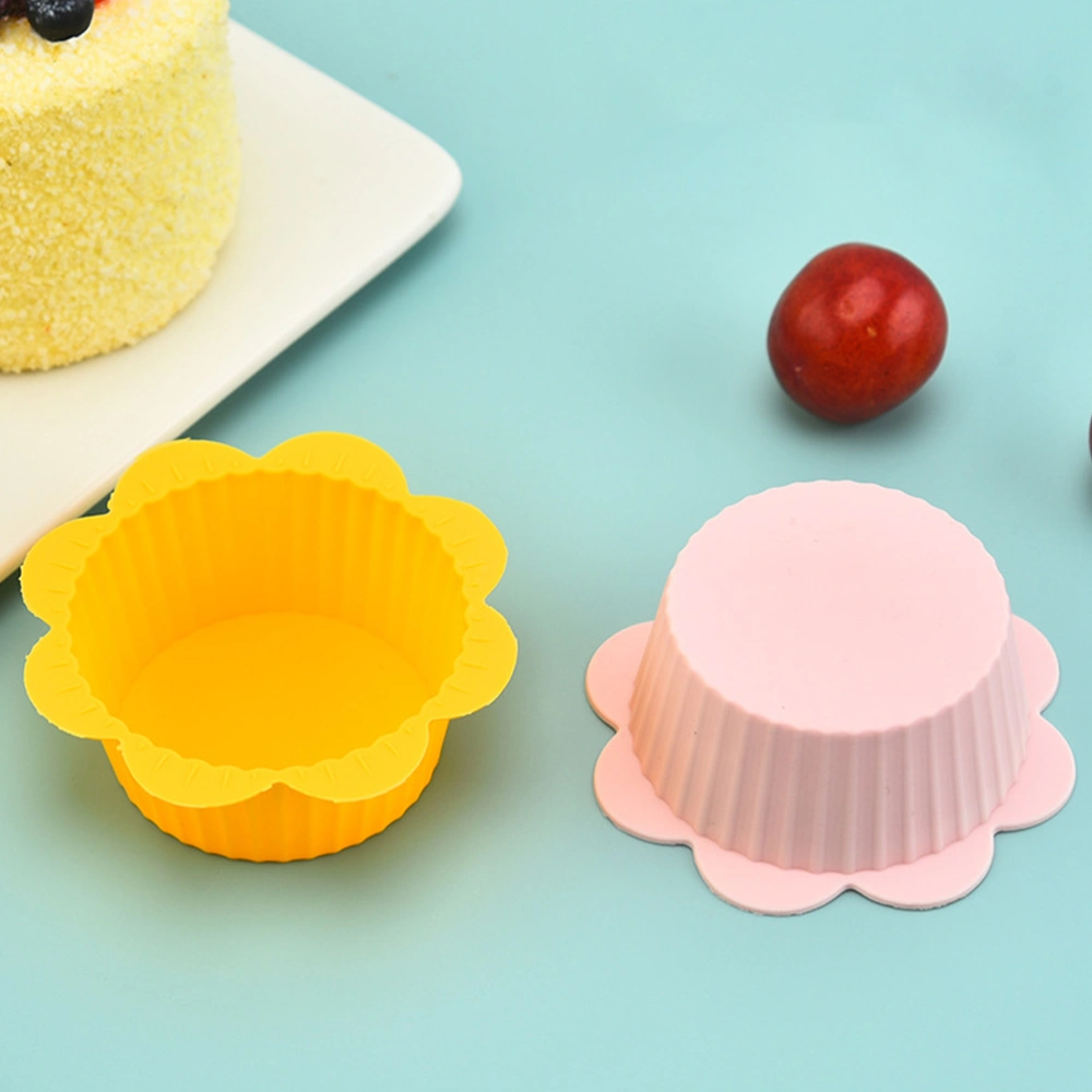 24Pcs Silicone Muffin Liners Muffin Cake Liners Nonstick Baking Cups Silicone Cake Liners