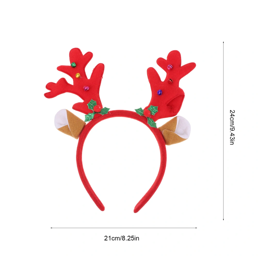 2pcs Decorative Hair Hoops Party Photo Props Christmas Antler Headdress