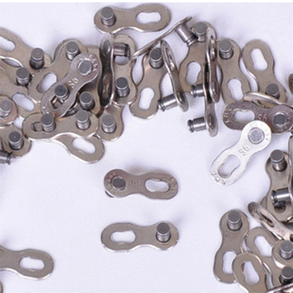 1 Pair Buckle Chain 10 Quick Link Bike Chain for Bike Silver