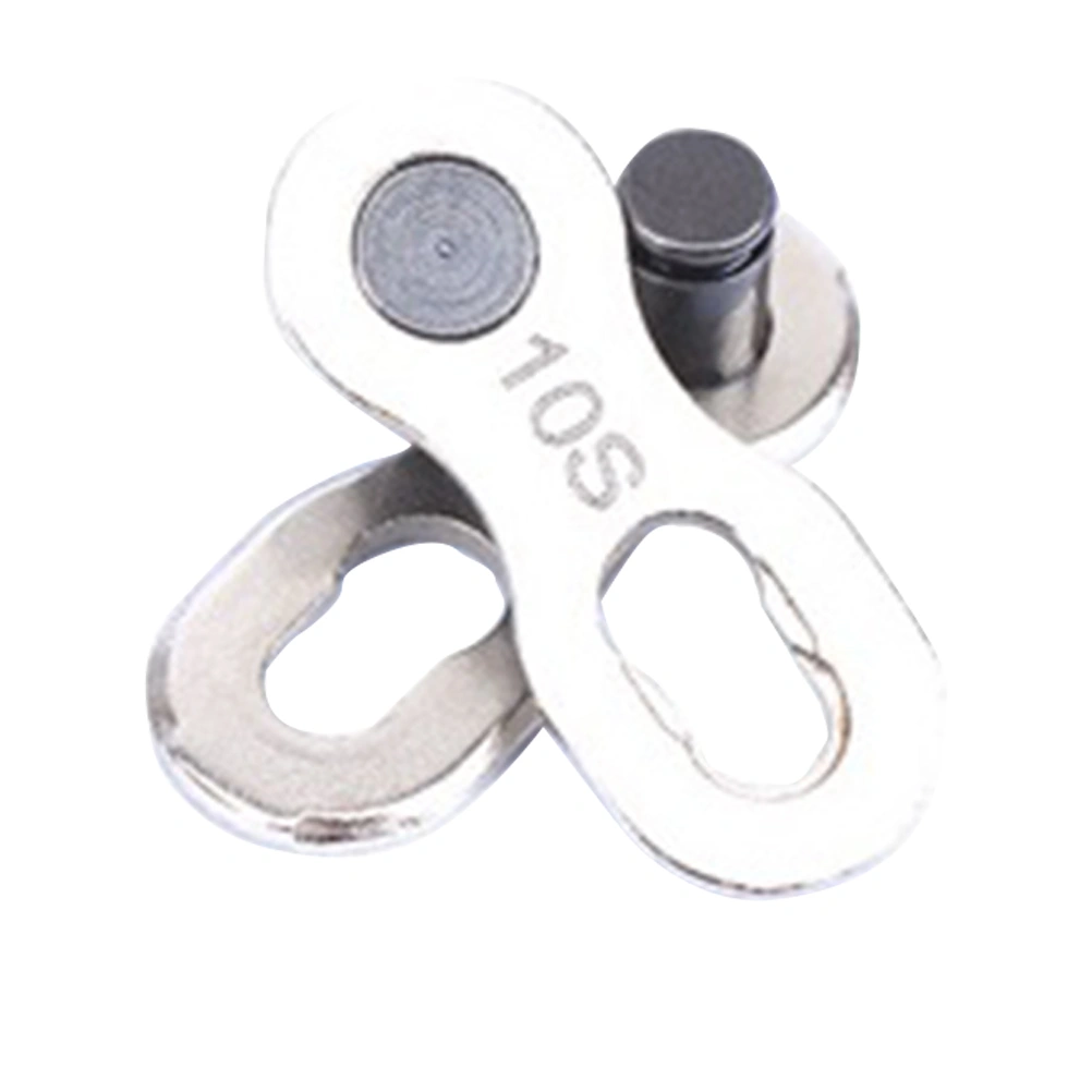 1 Pair Buckle Chain 10 Quick Link Bike Chain for Bike Silver