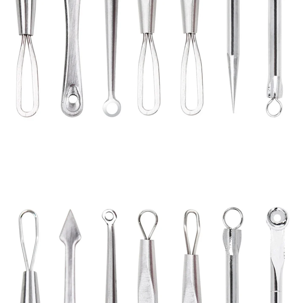 1 Set Stainless Steel Acne Needle Double Head Remove Blackheads Needles Facial Blackhead Cleansing Tool for Adults