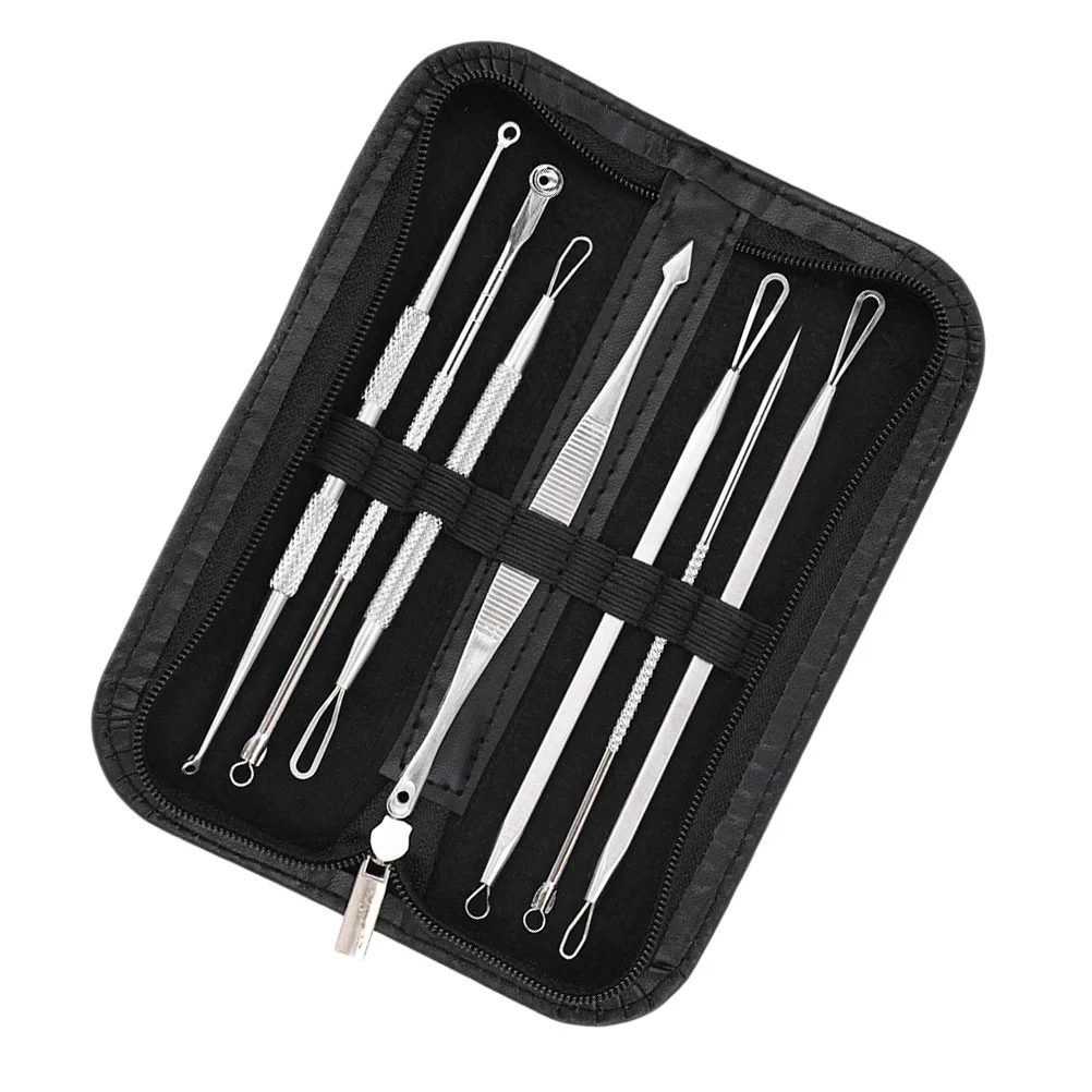 1 Set Stainless Steel Acne Needle Double Head Remove Blackheads Needles Facial Blackhead Cleansing Tool for Adults