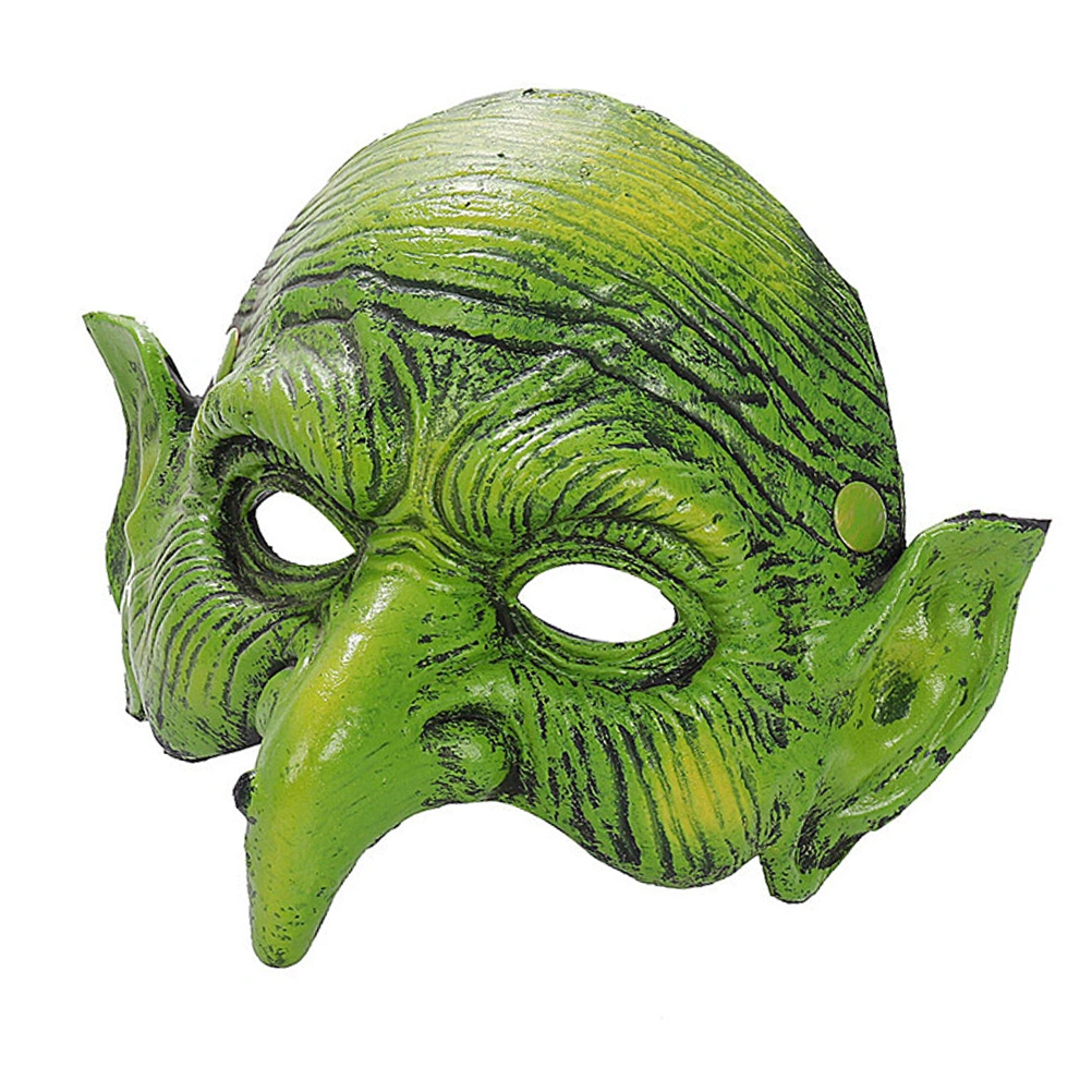 Halloween Half Face Mask Halloween Witch Design Mask Party Supply Face Cover
