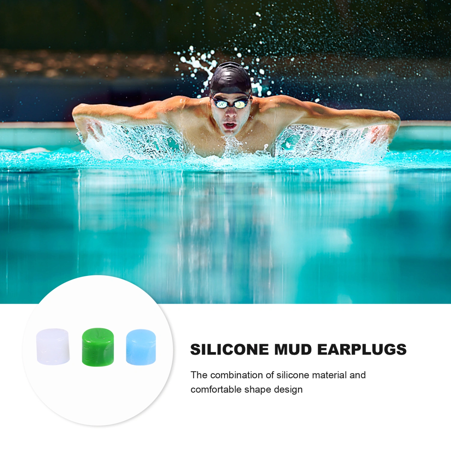 24 Pairs 1 Set Waterproof Ear Plugs Multipurpose Ear-buds Shooting Earplugs