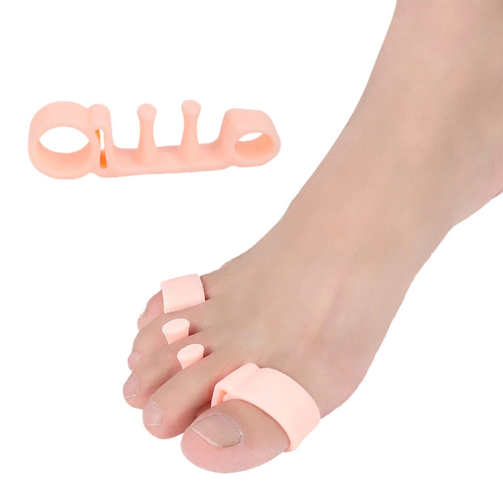 2 Pair of  Toe Separator Five-hole Snail Shape Bunion Corrector Pain Relief Splint Corrector