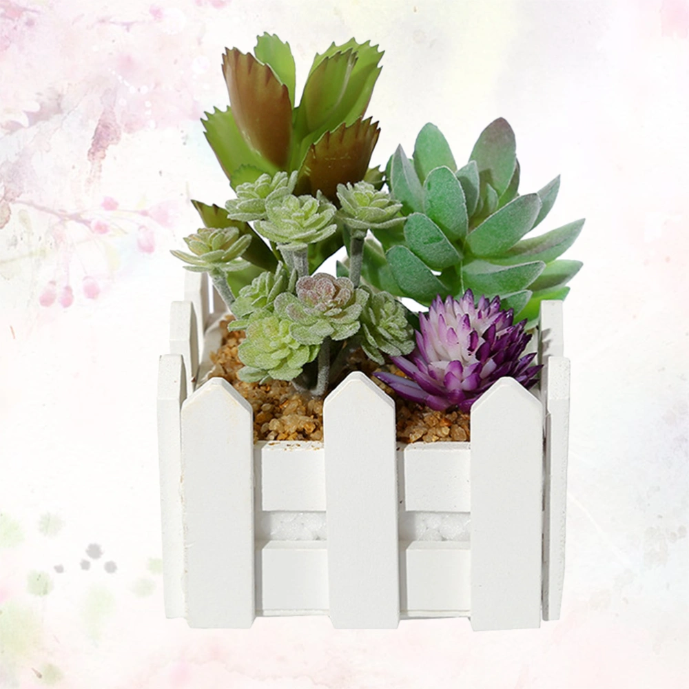 Simulation Succulent Pots Fake Succulent Bonsai Plastic Plant Ornaments Household Decorations for Home Office