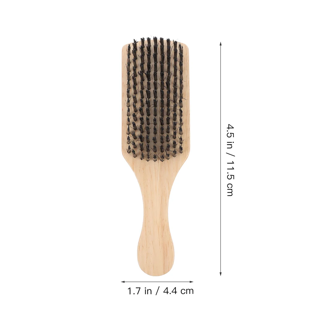 1Pc Retro Oil Head Brush Supple Bristles Beard Brush Barber Shredded Hair Brush