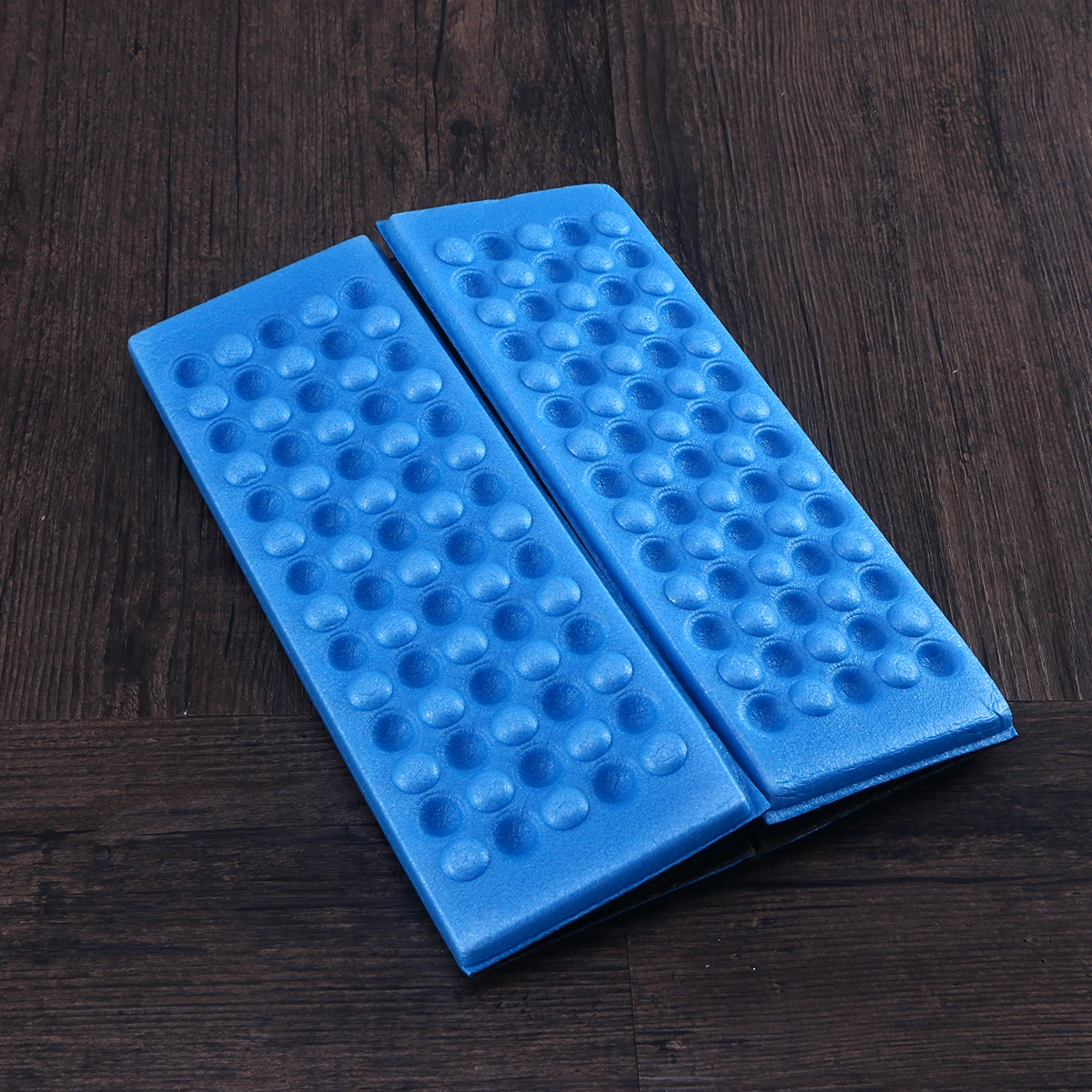 2 PCS Moisture-proof Folding XPE Pads Mat Heat-resistant Cold-resistant Cushion Seat with Storage Bag for Camping Park Picnic (Blue)