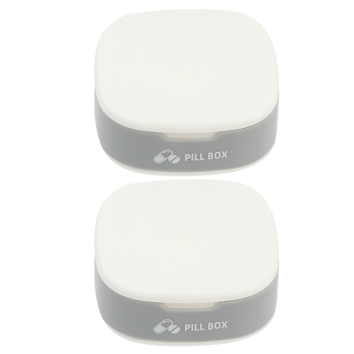 2pcs Portable Travel Pill Organizer Pill Box 4 Compartment Medicine Organizer