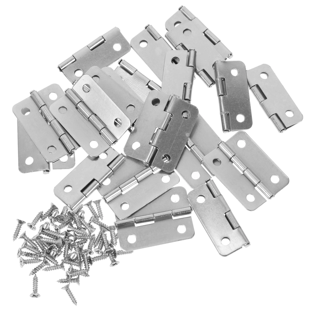 20pcs Small Hinge Bird House Hinge Iron Folding Hinge Replacement Accessory