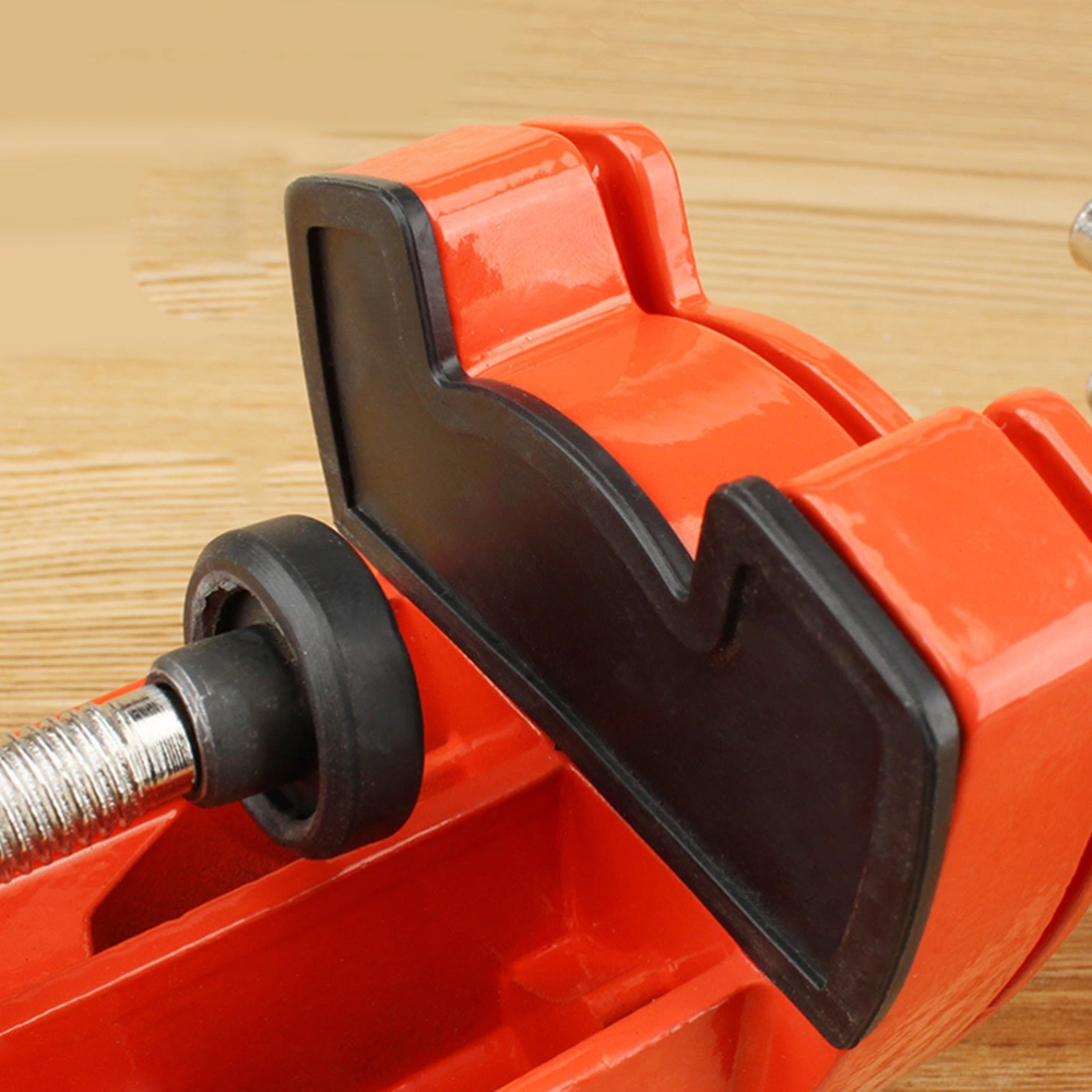 Swivel Table Bench Vise Rotates 360 Degree Rotating Universal Units Clamp Vice Heavy Duty Multifunction Tabletop Hand Tools for Machine Repairing (Orange)