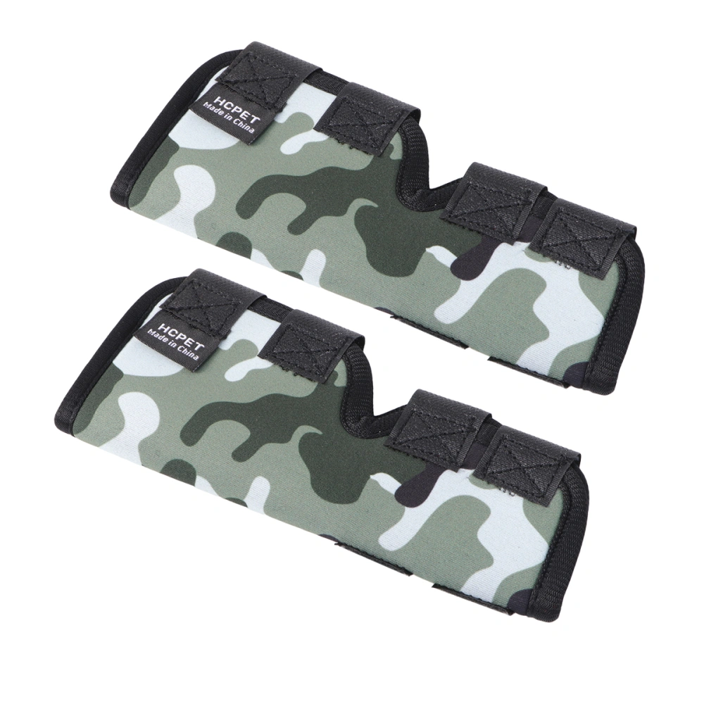 2pcs Pets Knee Pad Dog Leggings Medical Protection Joint Injury Supportive Wound Protector Pet Injury Protection Tool Puppy Support Brace Surgery Wrap(Camouflage M)