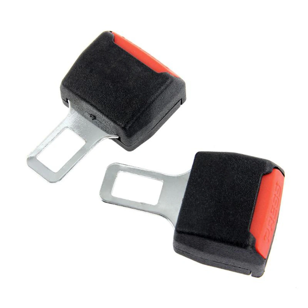 2pcs Universal Car Safety Seat Belt Seatbelt Clip Extender Extention Buckle (Black)