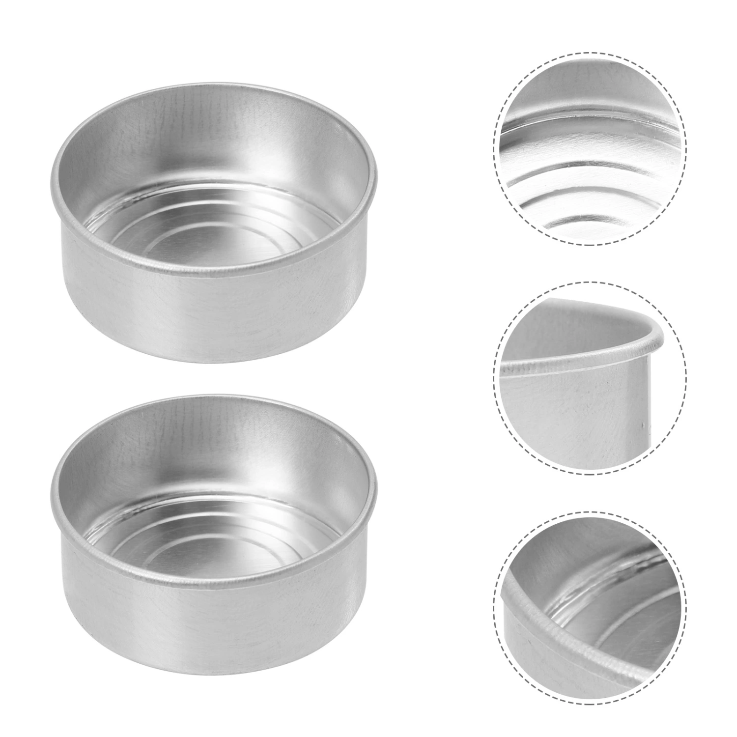 100pcs DIY Making Wax Candle Empty Cup DIY Aluminum Candle Wax Empty Container