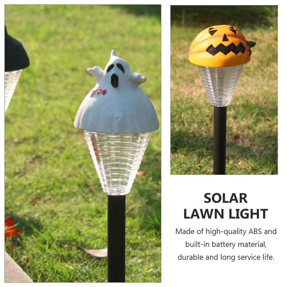 3PCS Solar Halloween Mini Ground Insert Lamp Creative Lawn Ground Insert Light