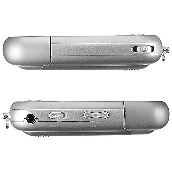 Portable 4GB 1.3-inch LCD Screen Digital MP3 Player USB Flash Drive with FM Radio /MIC /3.5mm Audio Jack (Silver)