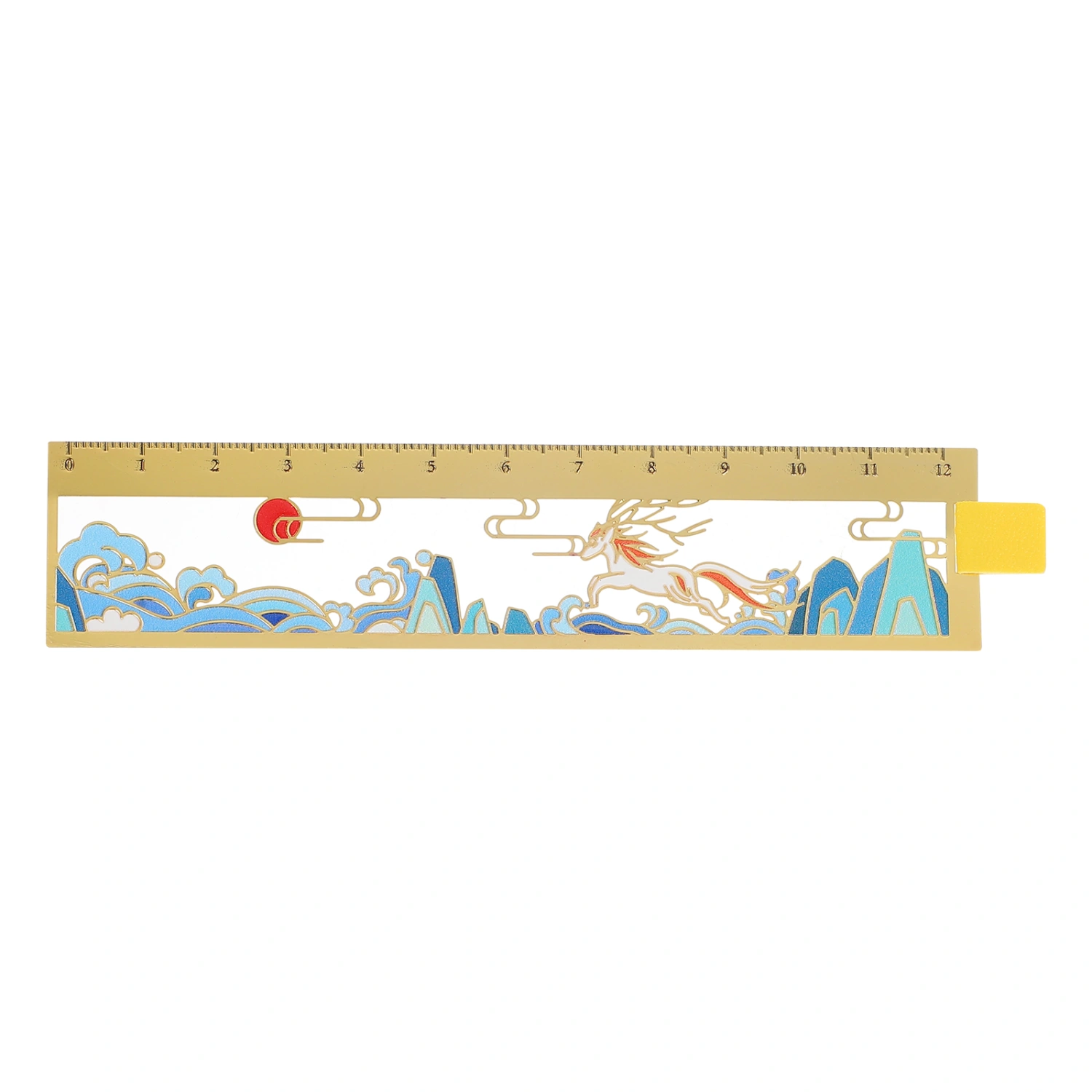 1pc Portable Book Ruler Students Bookmark Ruler Bookmark Stationery Ruler Supply