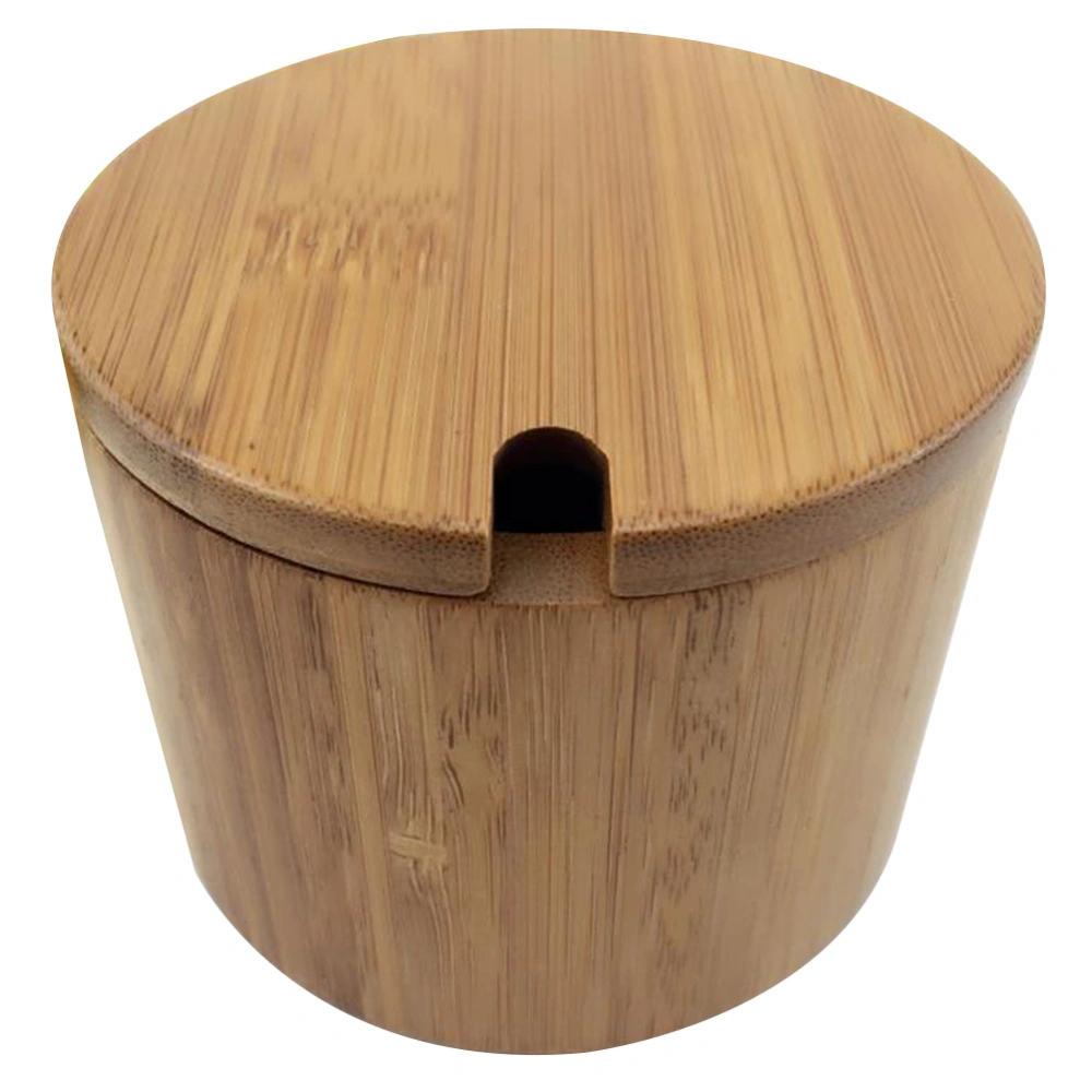 1pc Seasoning Jar Natural Environmental Carbonized Bamboo Storage Jar Household Ingredients Bottle Condiment Container 