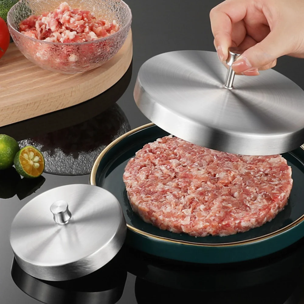 Household Round Burger Press Pressing Meat Mold Patty Maker Mold Kitchen Gadget