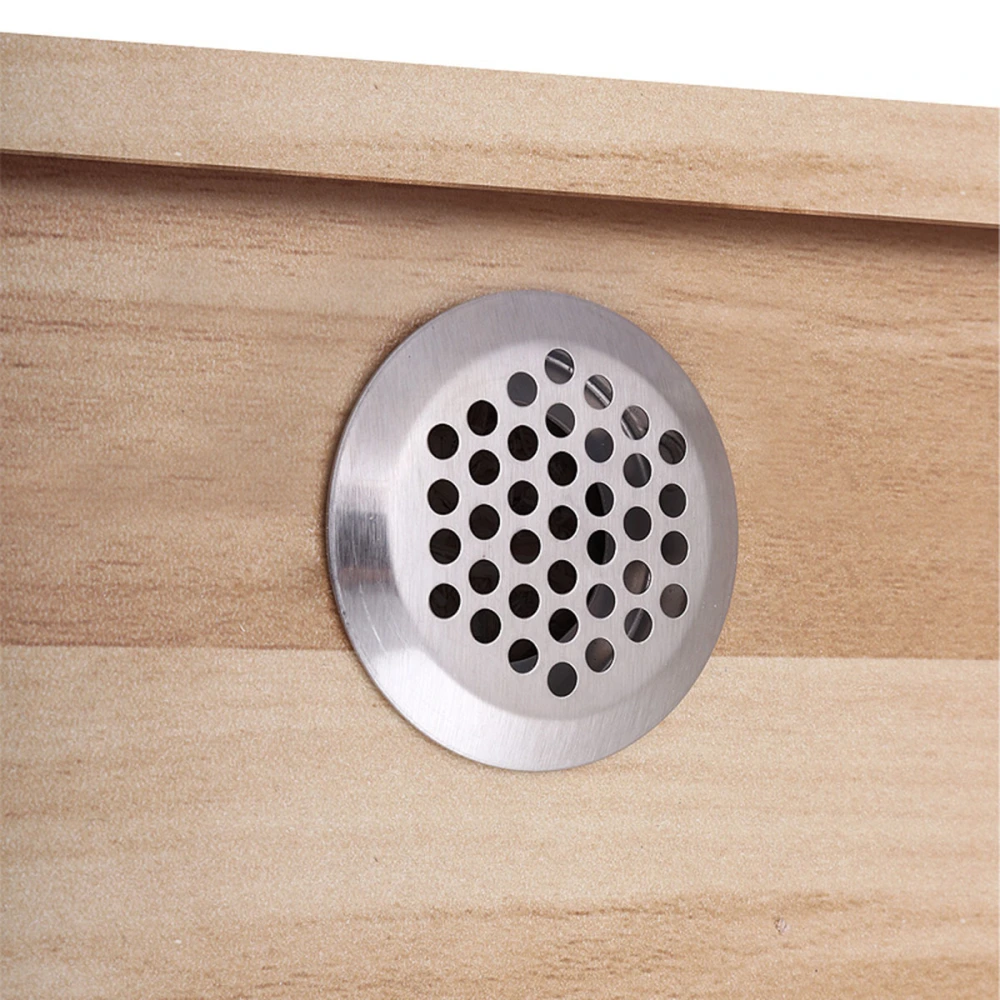 10pcs Stainless Steel Vents Wardrobe Shoe Cabinet Air Vents Mesh Round Hole Louver