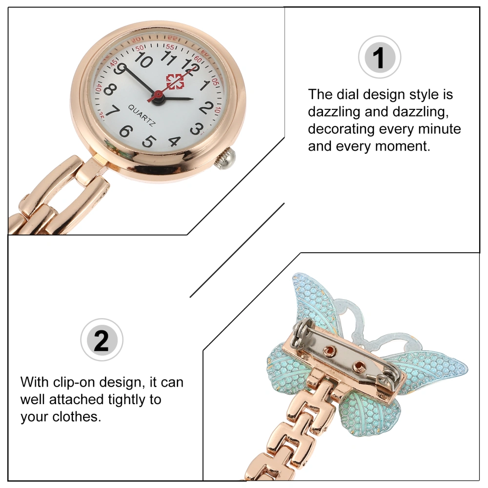 Colorful Women Watch Decor Nurse Fob Clip On Brooch Watch Hanging Pocket Watch