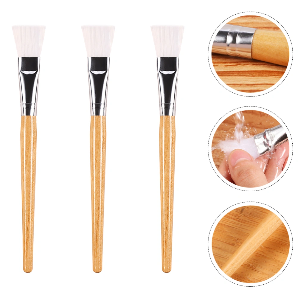 3pcs Facial Sleeping Mask Mud Applicator Face Mask Brushes Beauty Tools