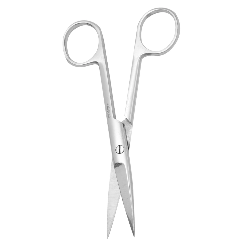 18CM Stainless Steel Scissors Medical Surgical Operating Dissecting Straight Scissors Hospital Supplies (Straight Head)