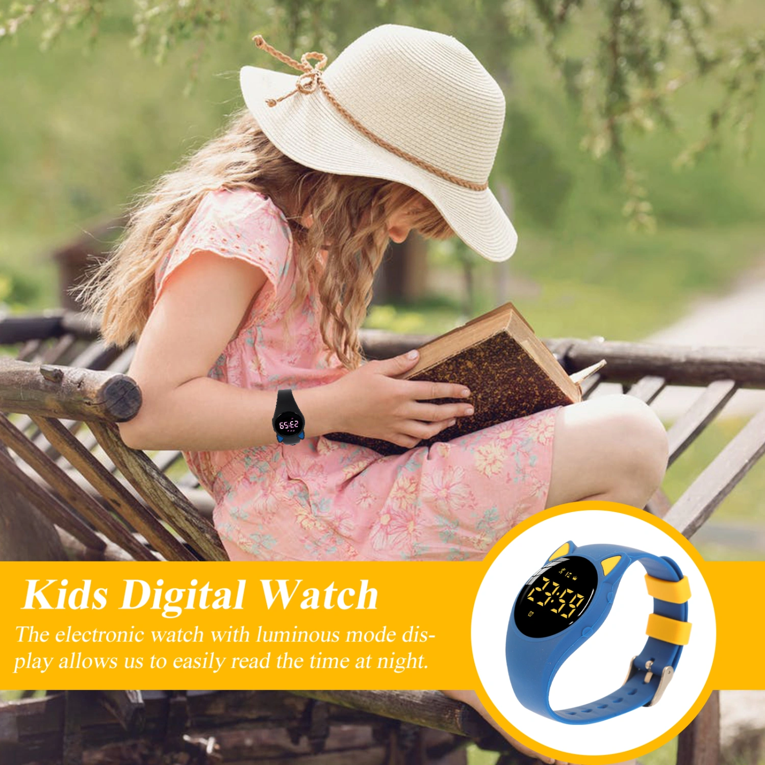 Multifunctional Kids Digital Watch Lovely Electronic Watch Children Sports Watch