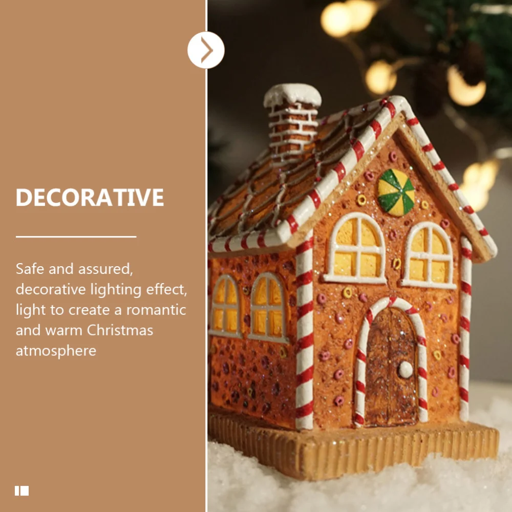 Light Up Gingerbread House Christmas Holiday Figurines Gingerbread House Figurine