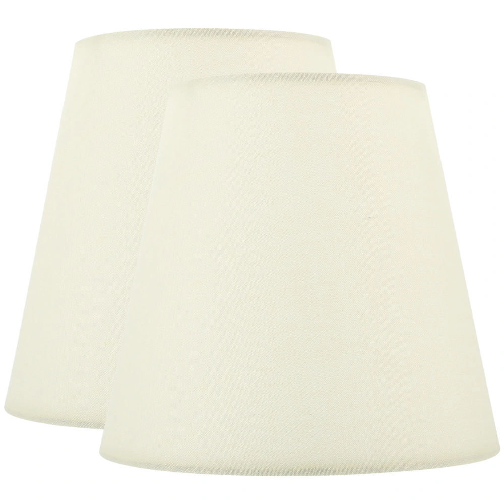 2pcs Cloth Lamp Shades Chandelier Wall Lamp Dustproof Covers Lamp Accessories