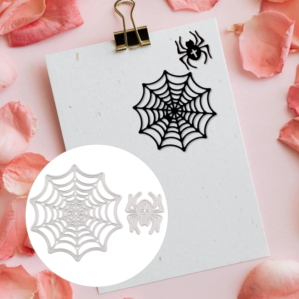 Cutting Dies DIY Stencil Template Mould Spider Web Pattern Embossing Stencil