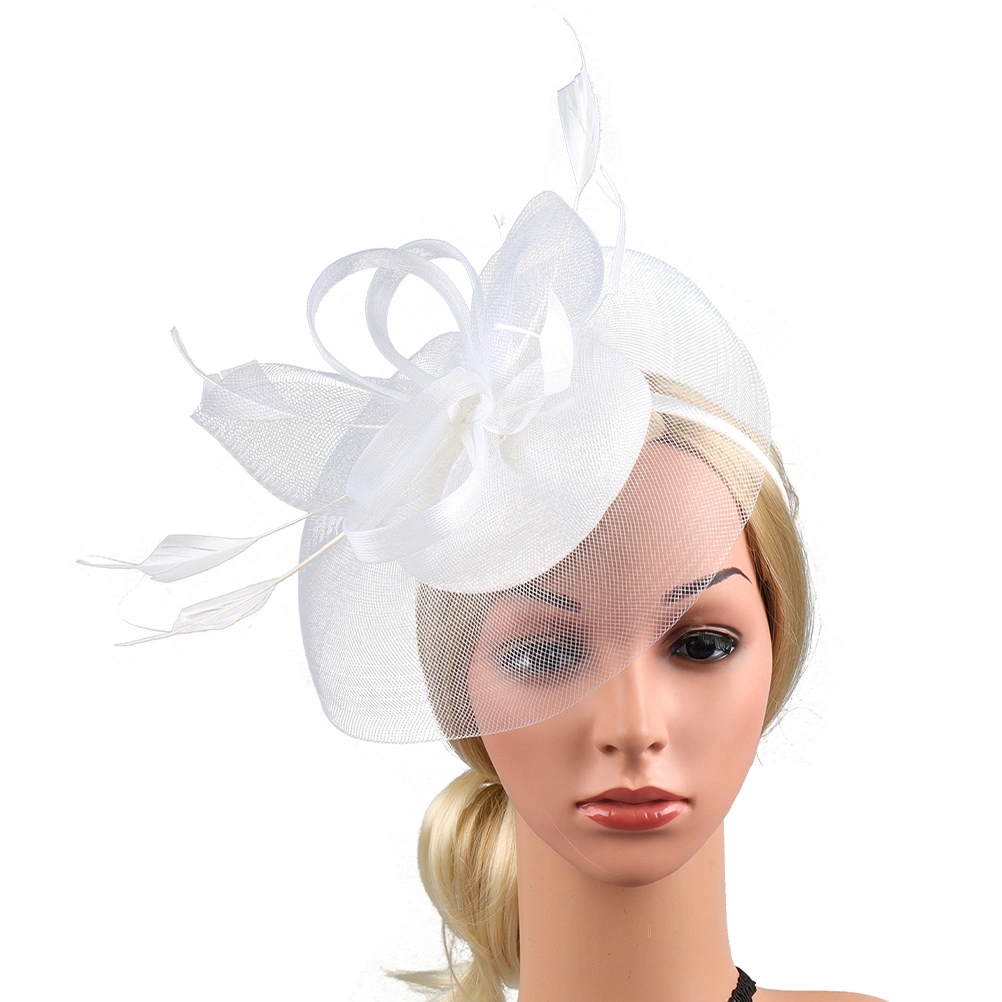 Gauze Fascinator Hat Tea Party Headband Hat Women Headband for Wedding Banquet