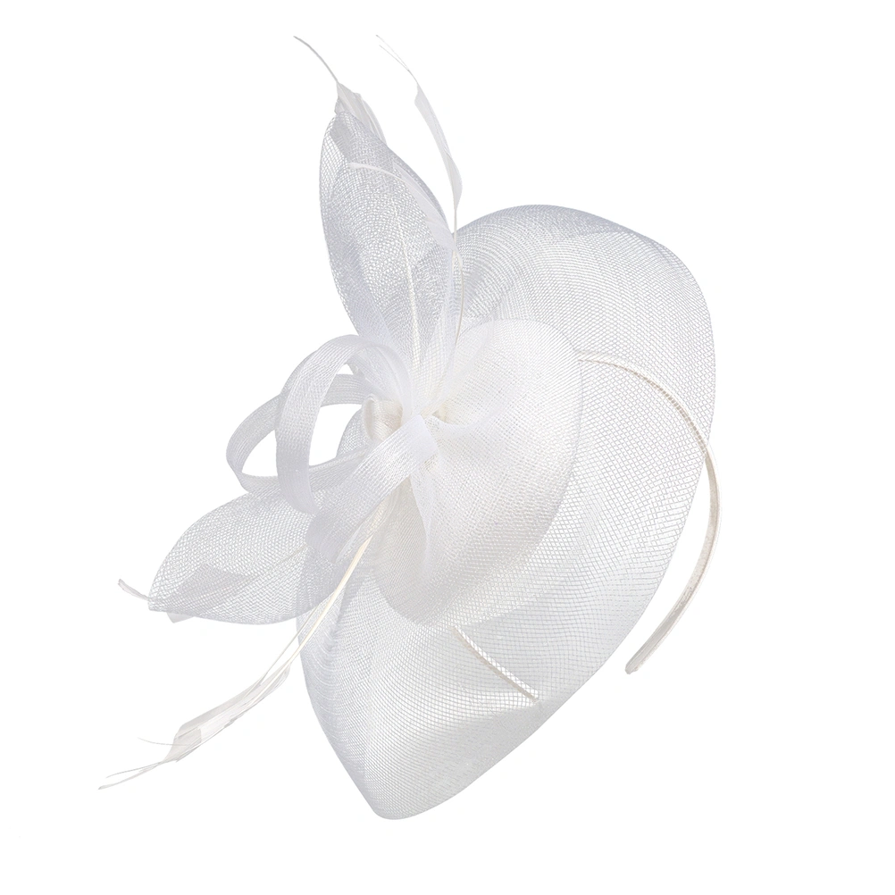 Gauze Fascinator Hat Tea Party Headband Hat Women Headband for Wedding Banquet