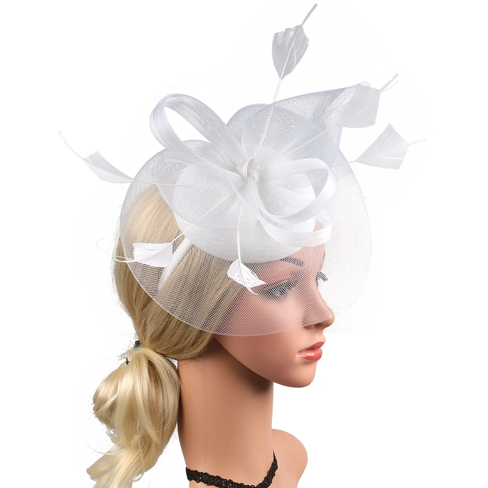 Gauze Fascinator Hat Tea Party Headband Hat Women Headband for Wedding Banquet