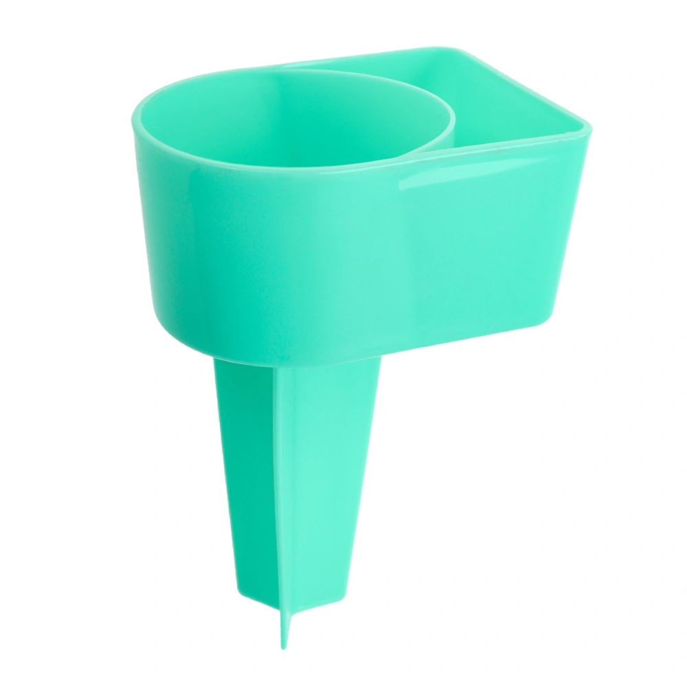 Plastic Stock Beach Cup Sand Cup Drinks Bottle Beverages Cans Holder (Green)