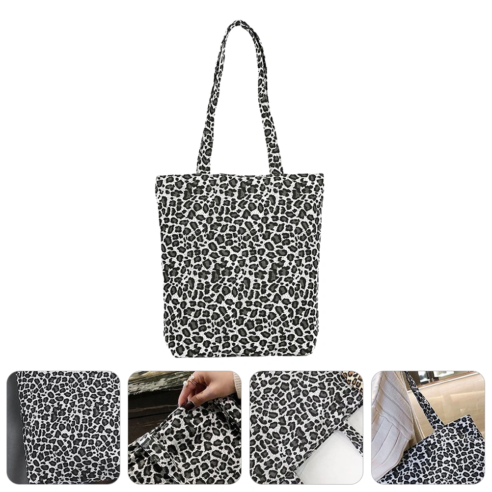 1Pc Fashionable Women Shopping Bag Tote Bag Shoulder Bag Leopard Bag for Women