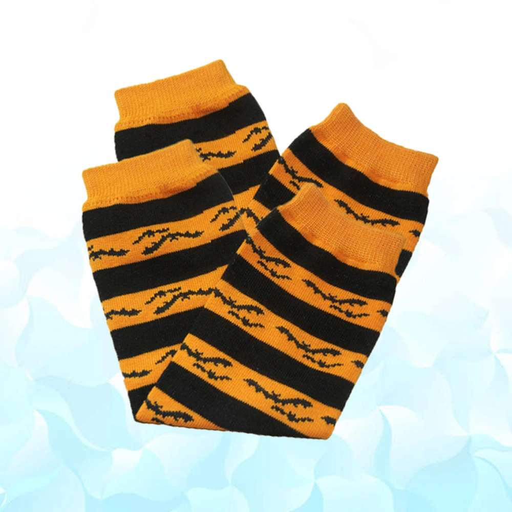 1 Pair Bat Pattern Children Socks Warm Leg Knee Protective Stockings for Boys Girls