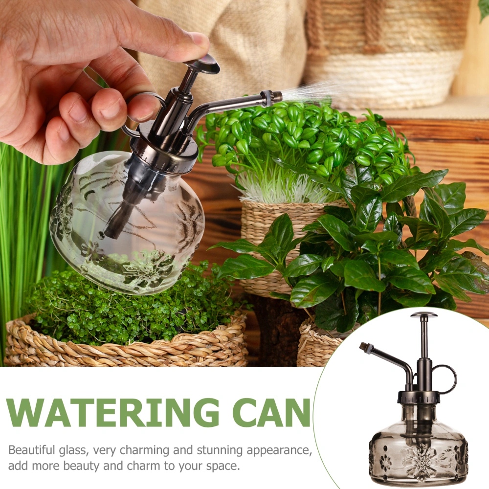 1pc Retro Relief Flower Watering Can Glass Plant Spray Bottle Water Spray