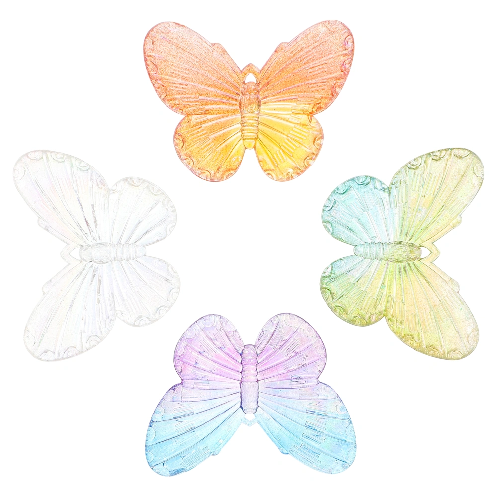 20pcs Butterflies Pendant Hairpin Hair Clip DIY Accessories Headdress Materials