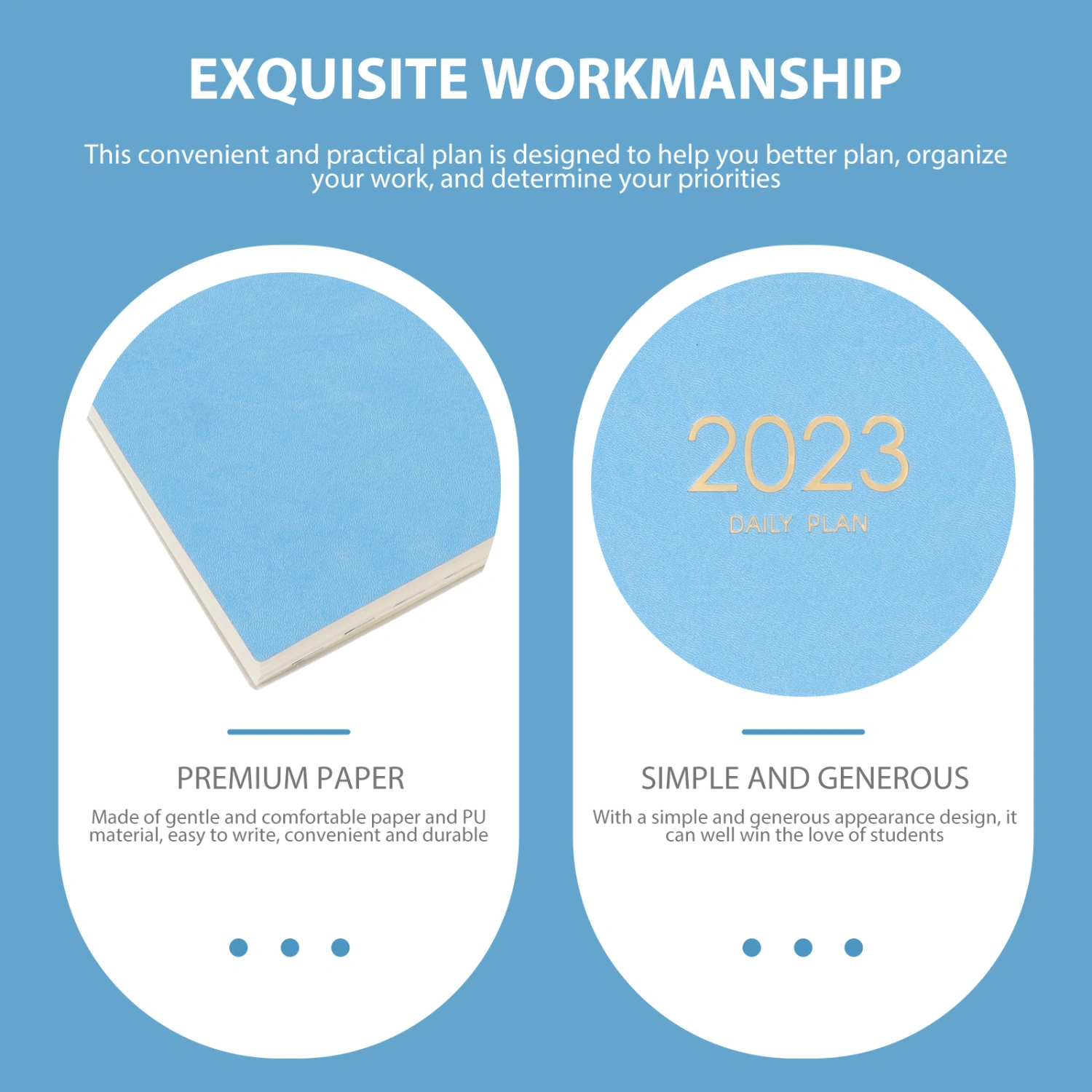 Academic Planner A4 Hardcover 2023 Planner English Appointment Book For Officer Worker Teacher Student