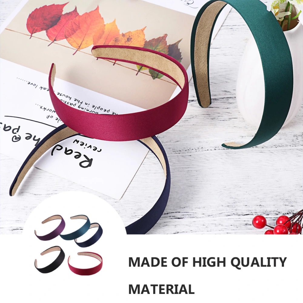 5Pcs Wide-brimmed Hair Band Simple Accessories for Women