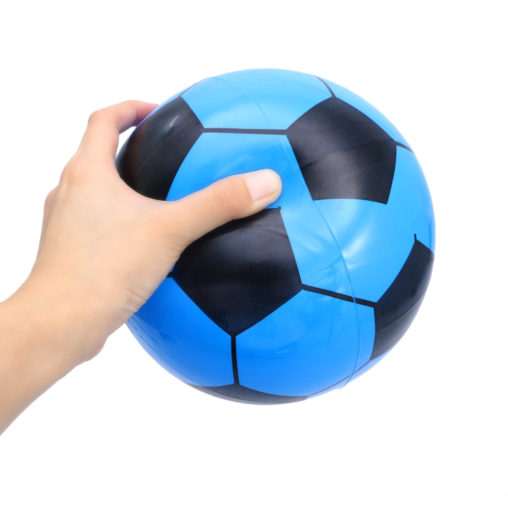 6pcs Mini Soccer Inflatable Football Softball Ball Game Boy Girl Party Favors Fun Sports Play Stress Squeeze Balls Toy (Random Color)